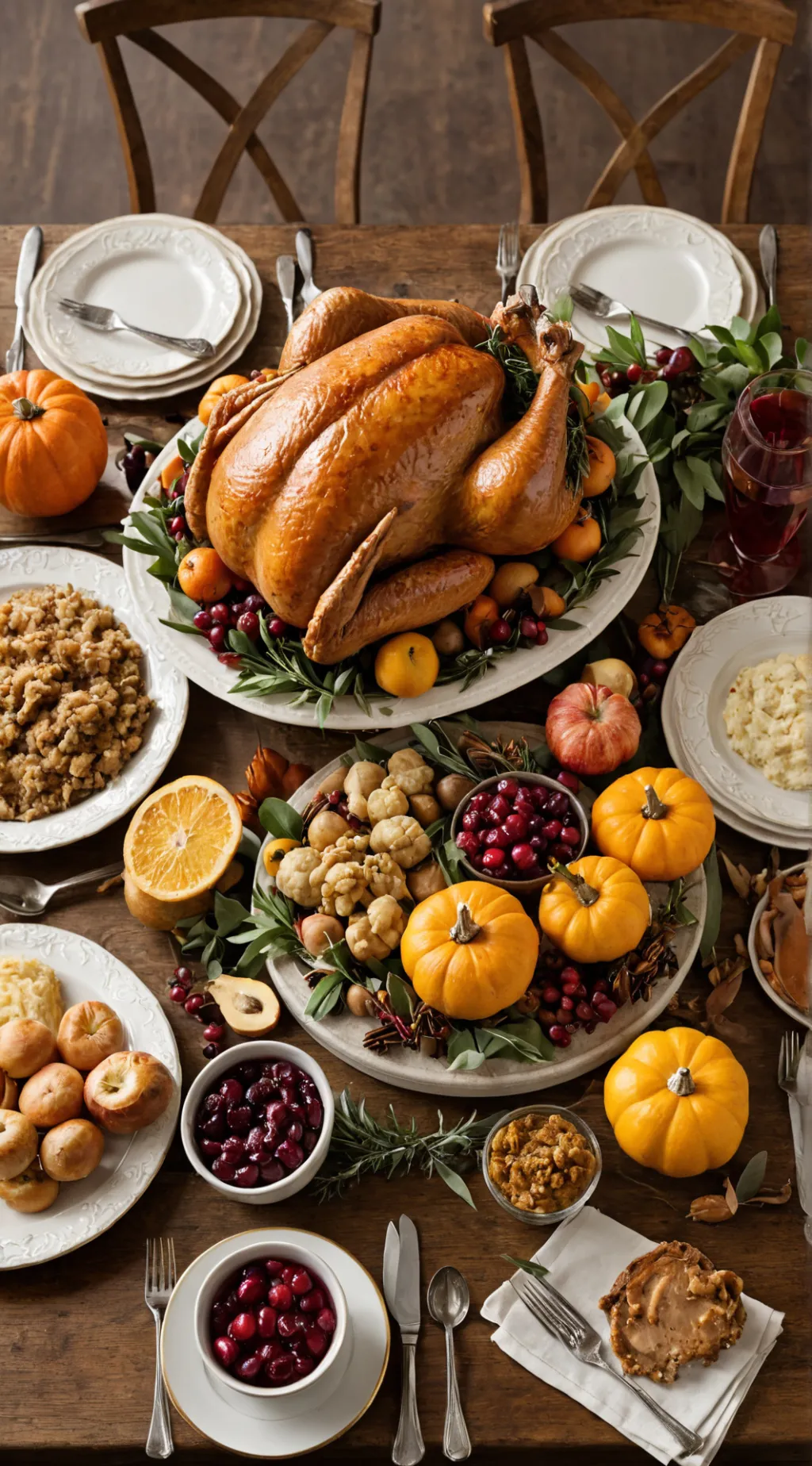 ai character: Thanksgiving  background