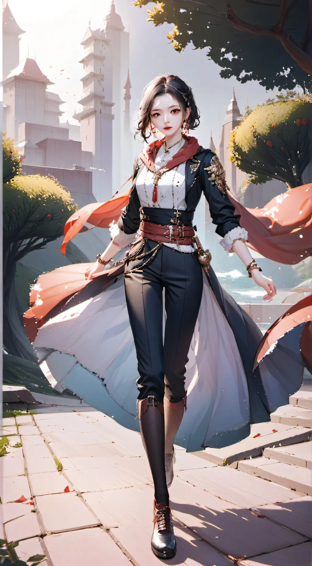 ai character: lara  background