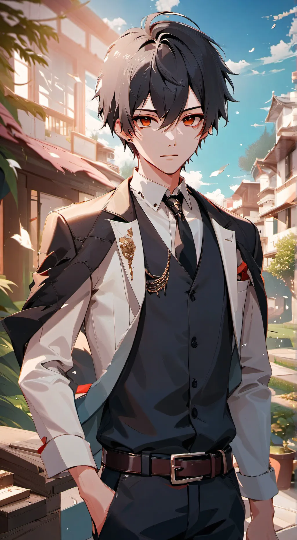 ai character: Liam  background