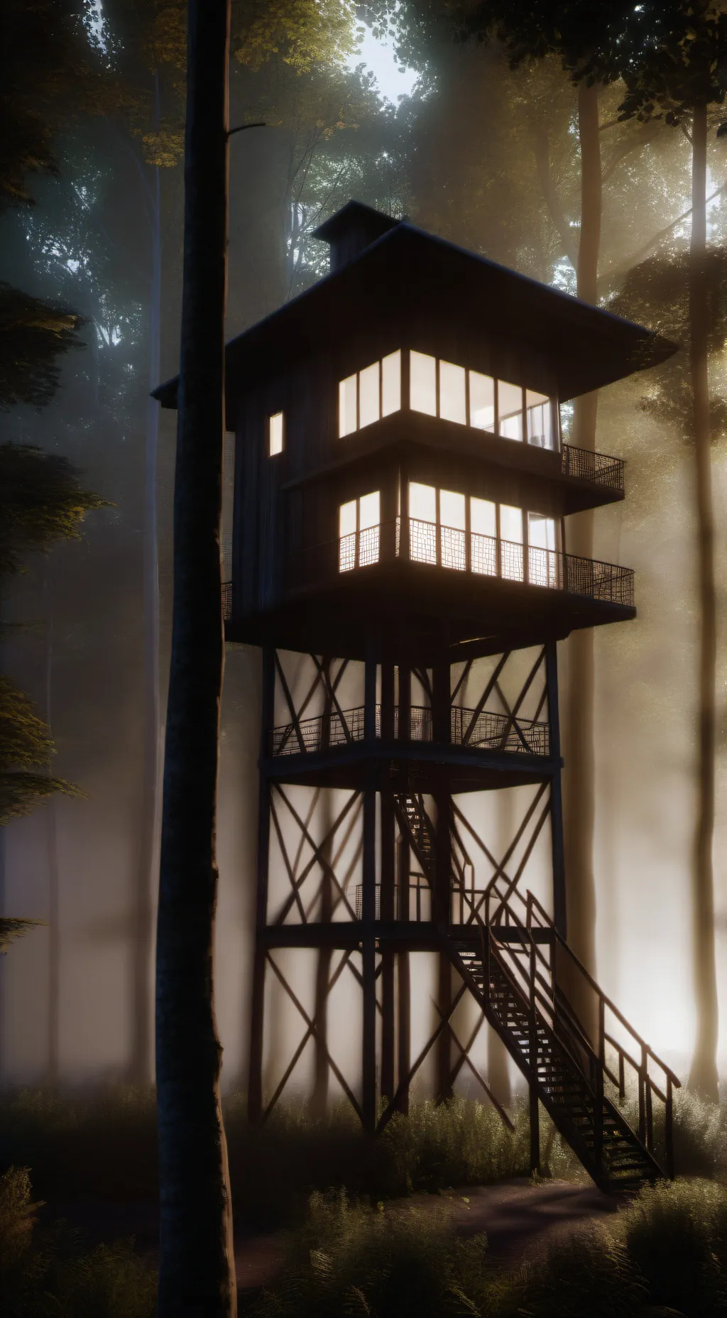 ai character: the lookout tower background