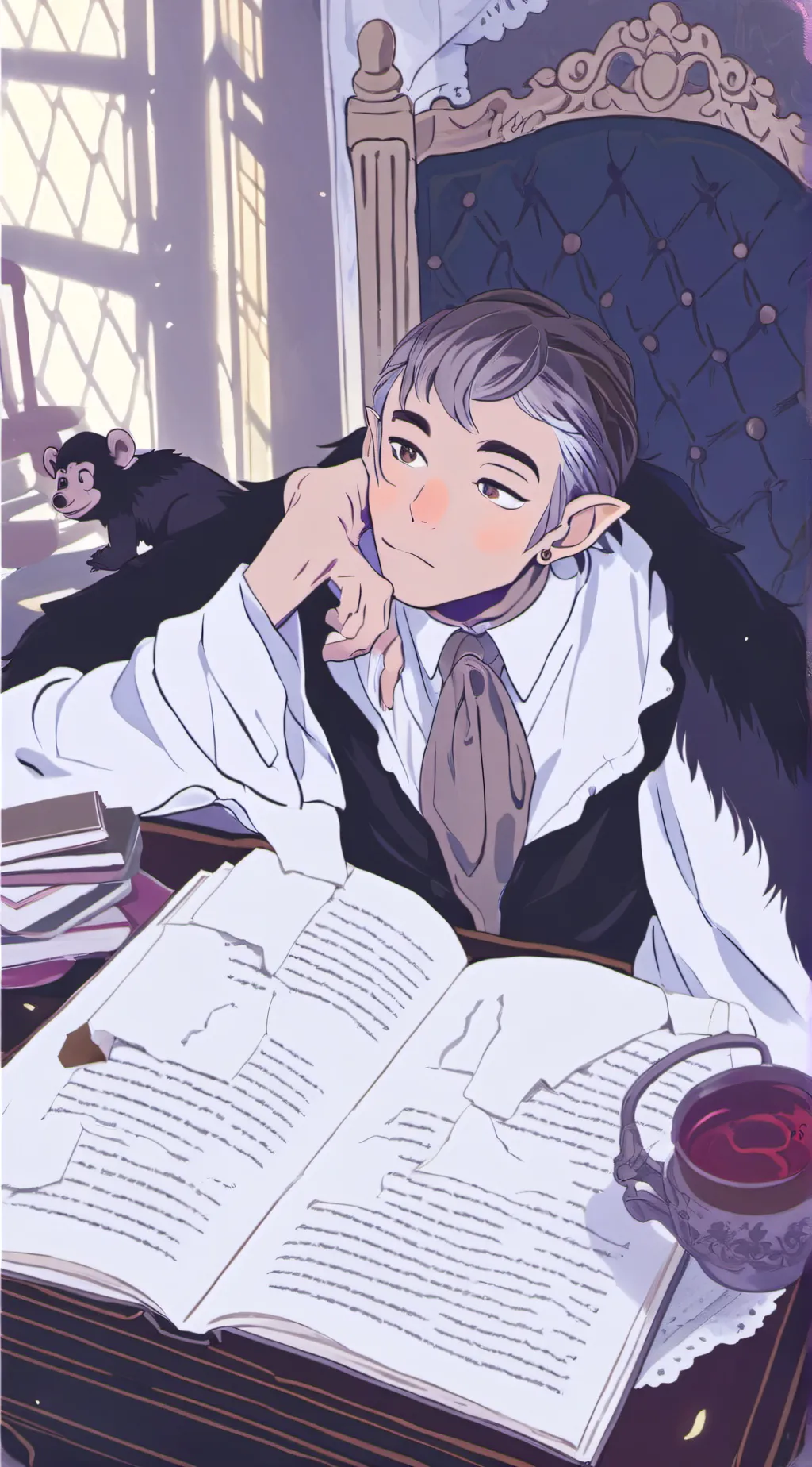 ai character: drama critters  background