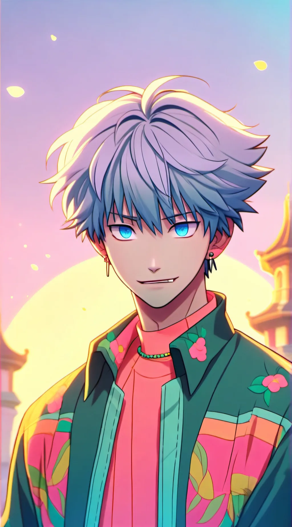 ai character: gojo  background