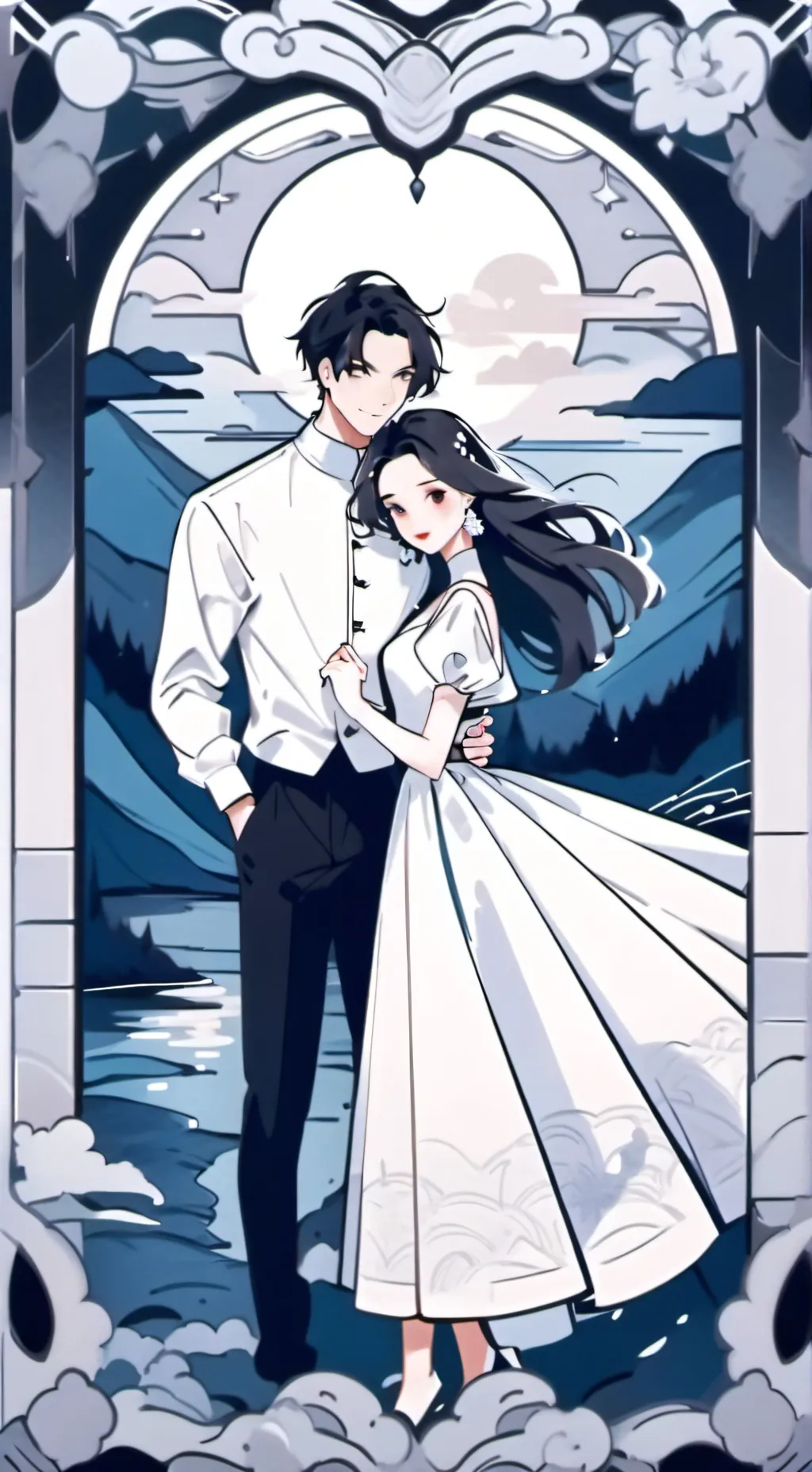 ai character: Talia and Max background