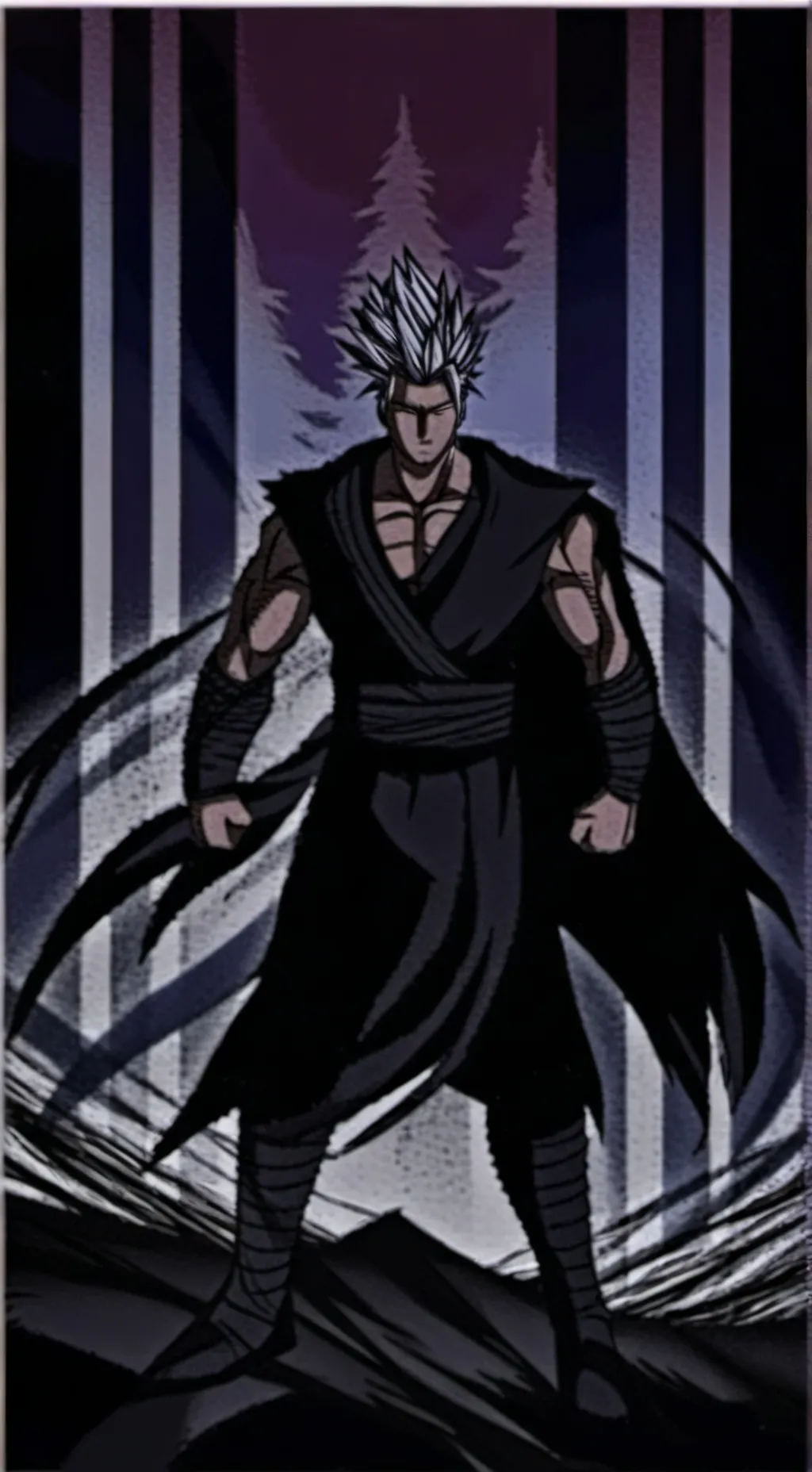 ai character: Black beast gohan background