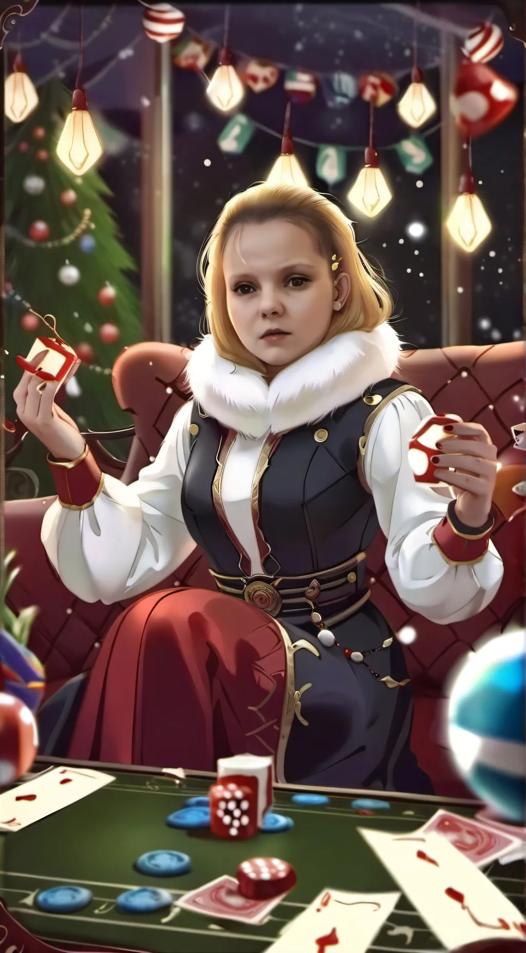 ai character: Santa klause background