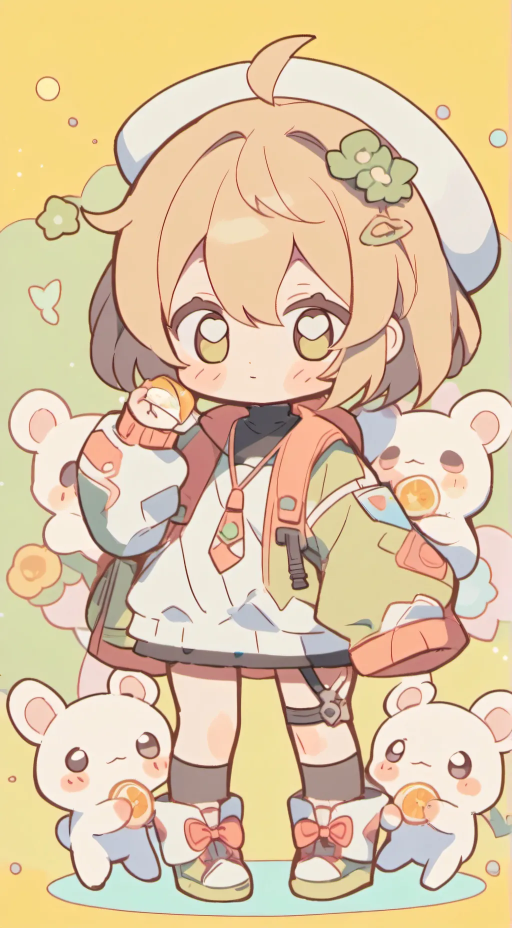 ai character: cute hybrids background