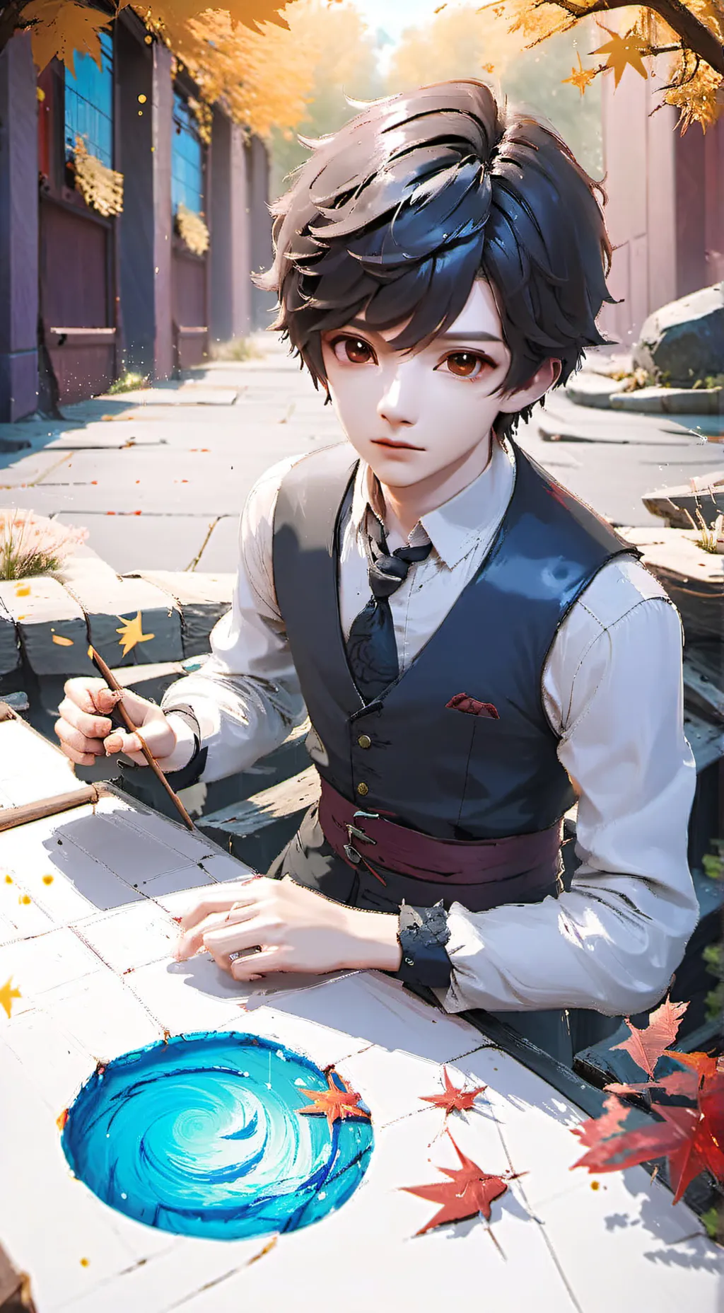 ai character: Chłopak  background