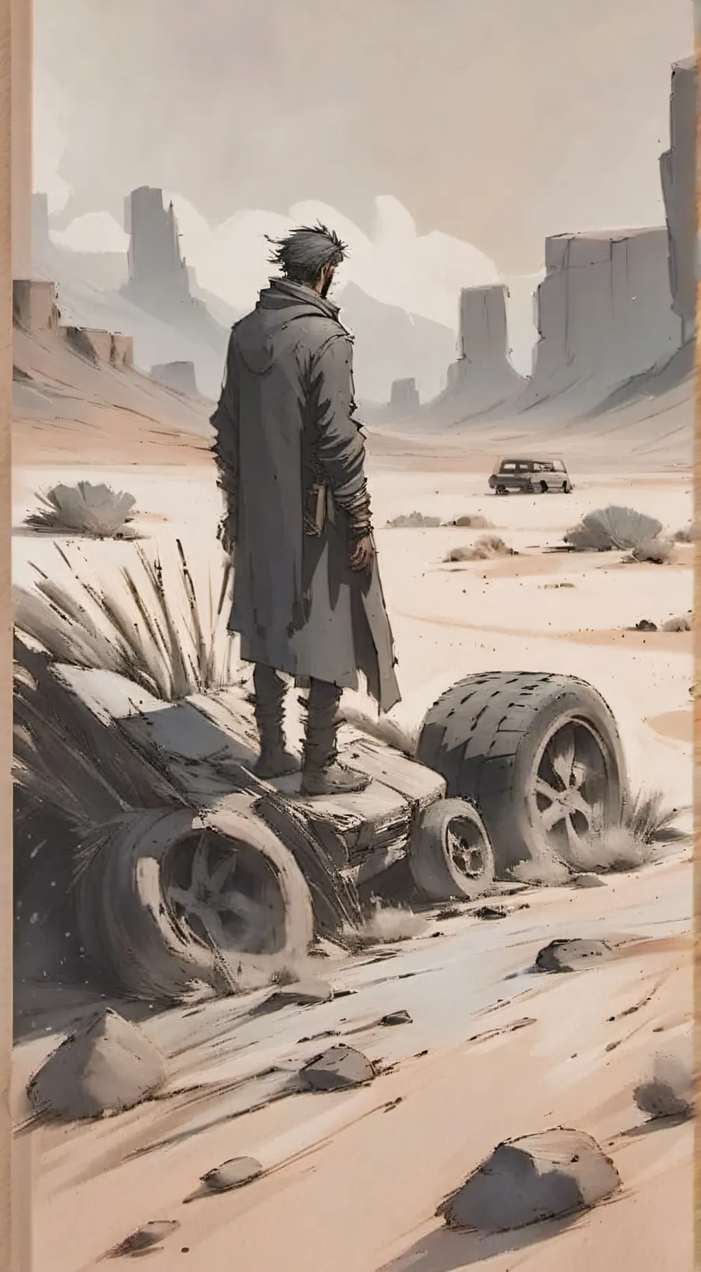 ai character: dust track background