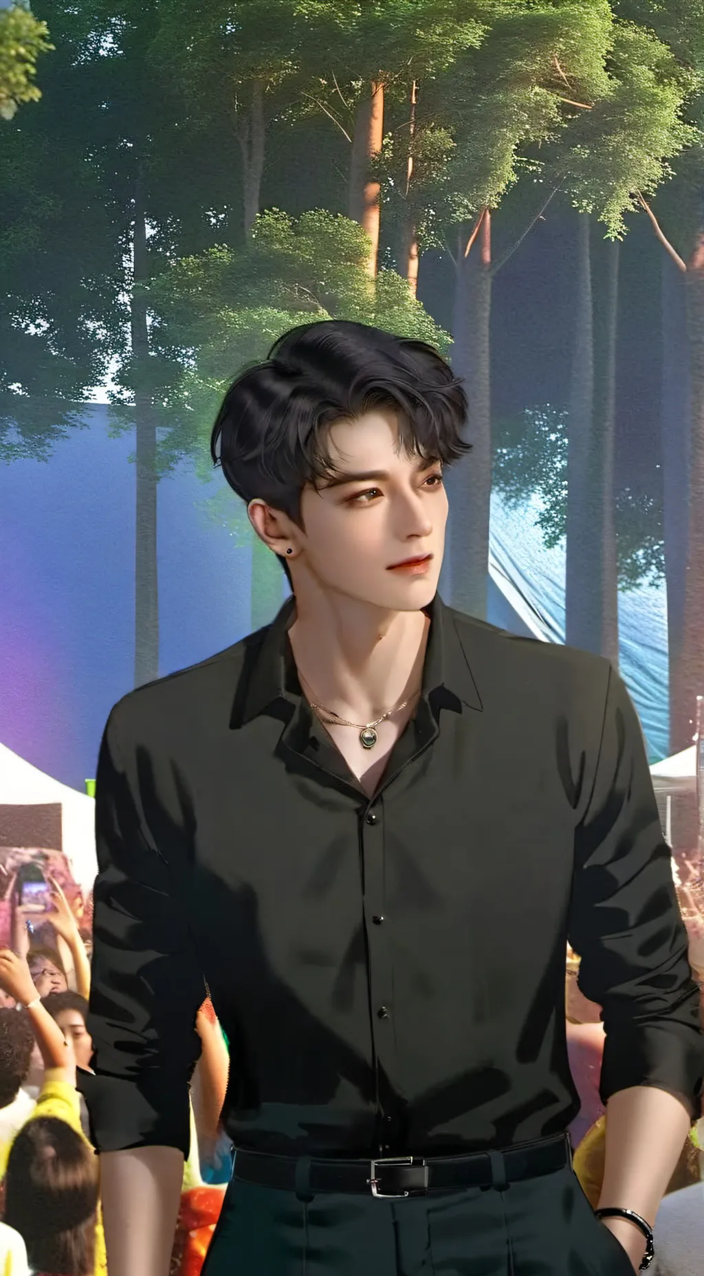 ai character: Evan background