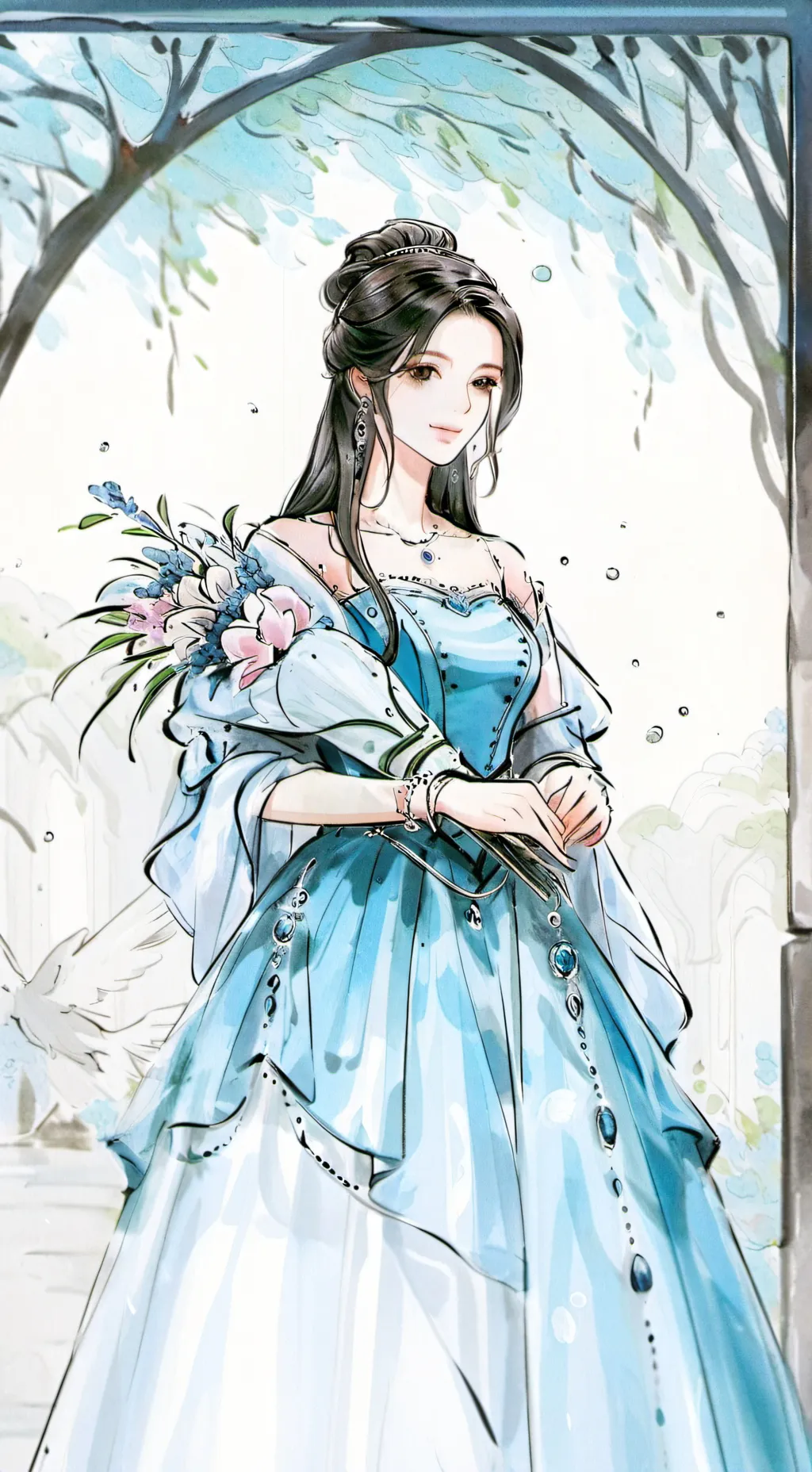 ai character: Prom background
