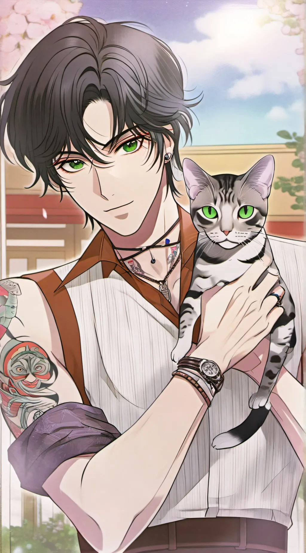 ai character: Gene fig background