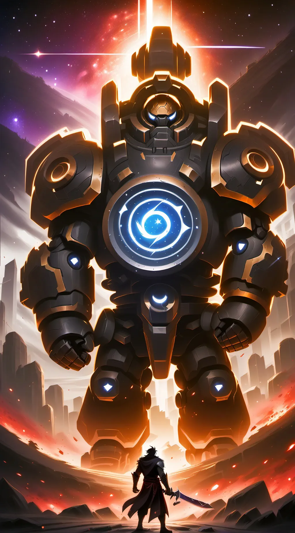 ai character: Stars of harmony  background