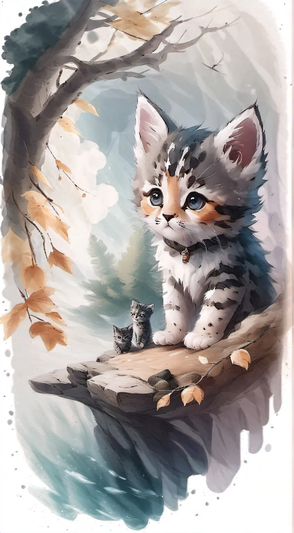 ai character: gatito bebe background