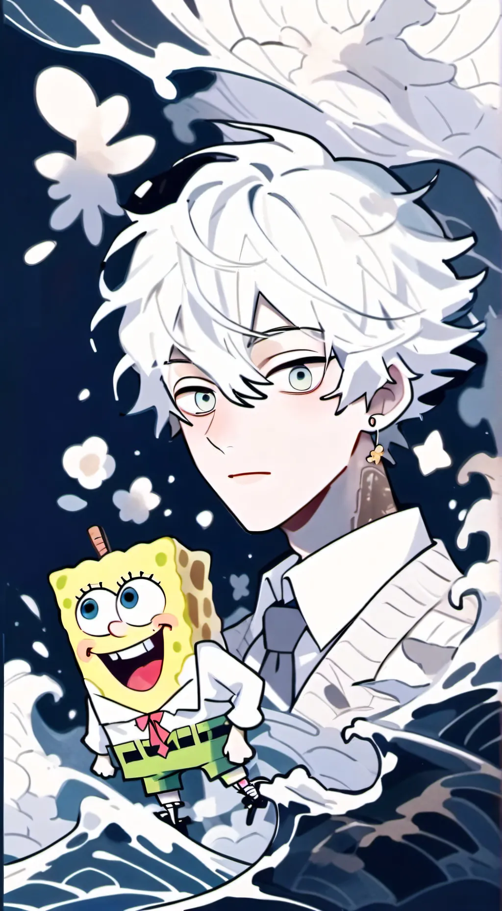 ai character: Spongbob background