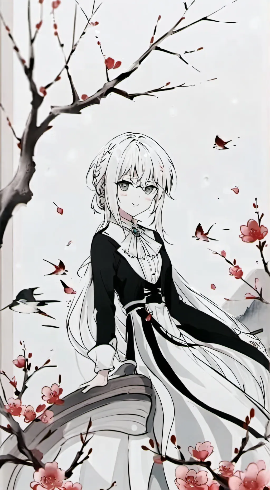 ai character: Sakura  background