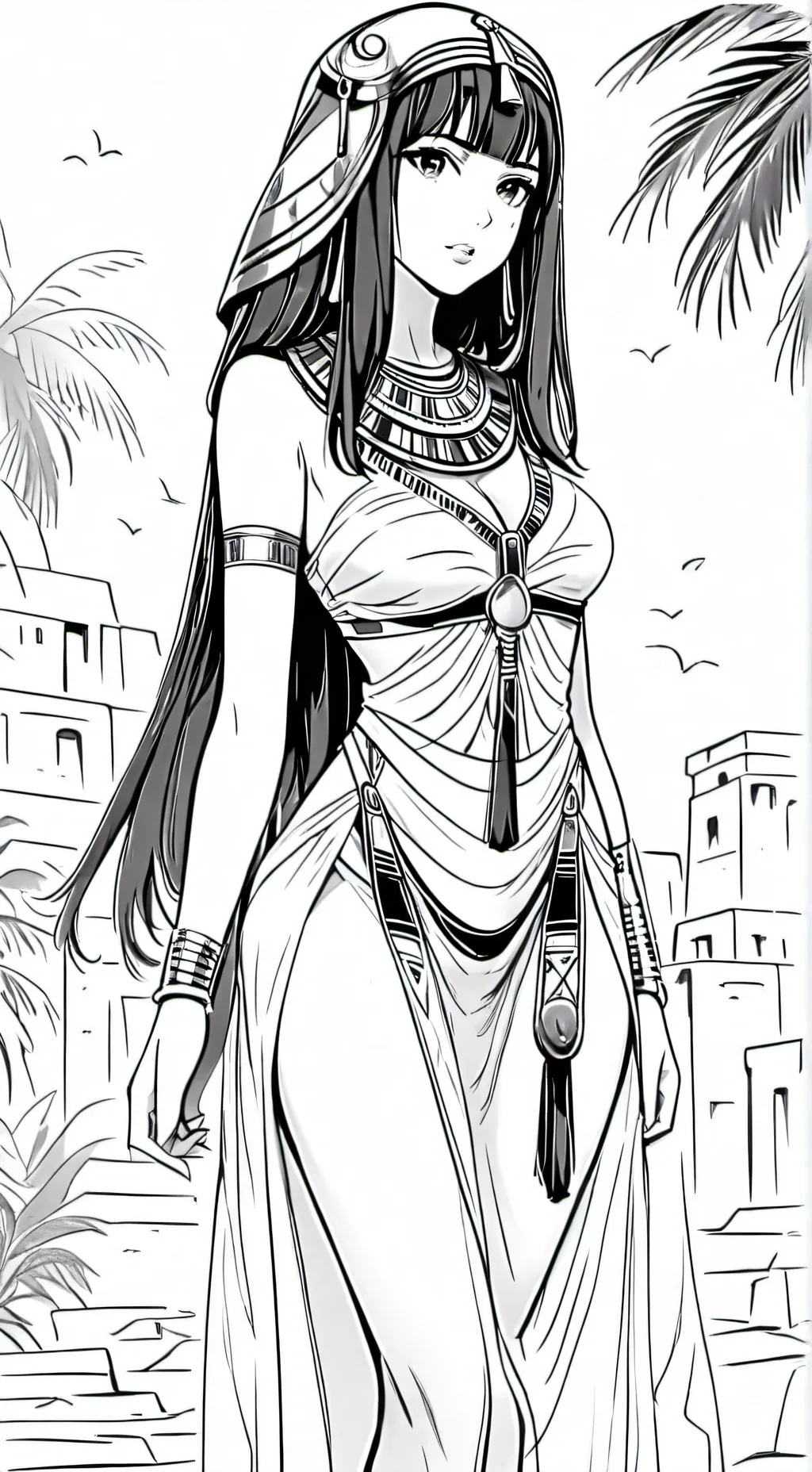 ai character: Egyptian royal dan background