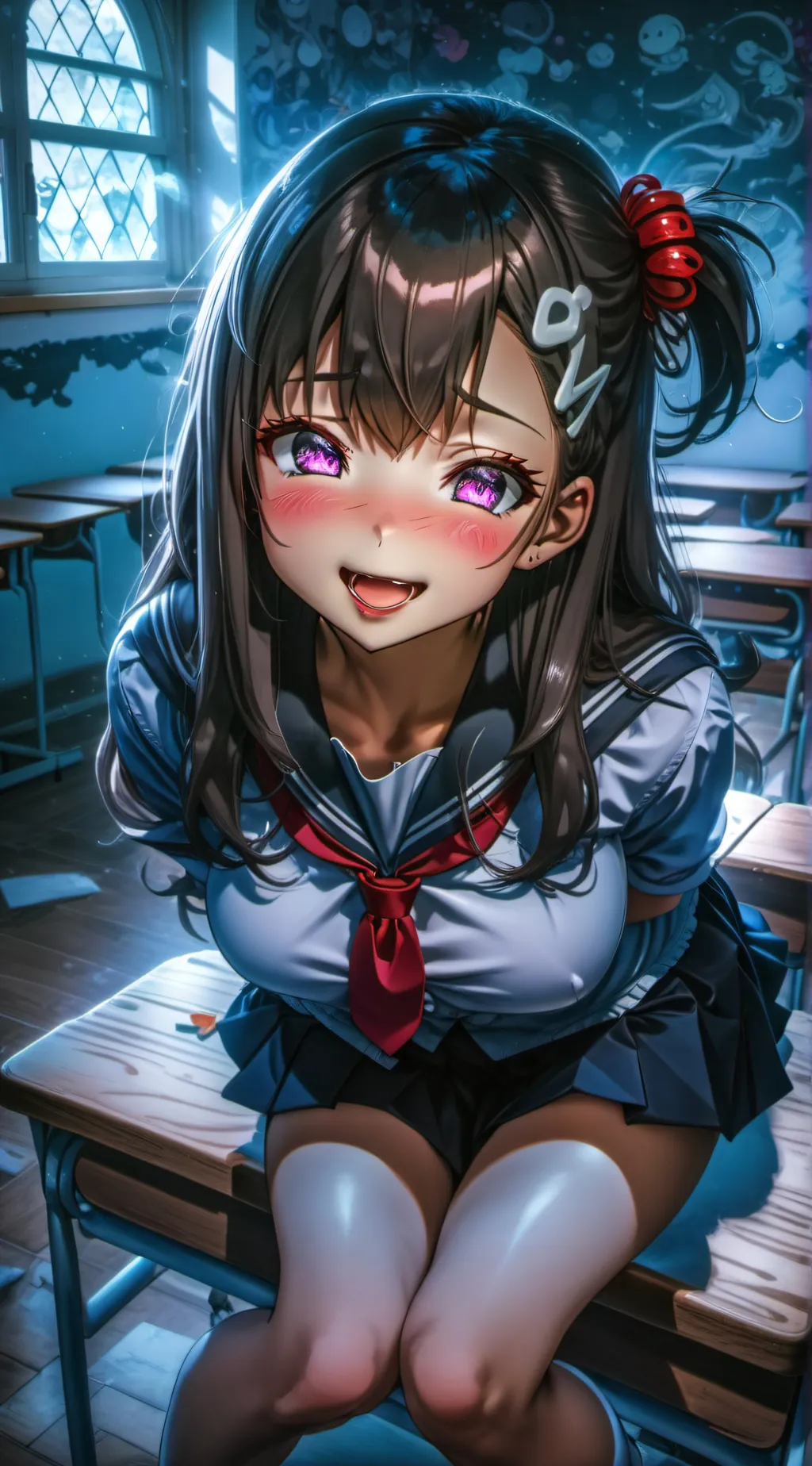 ai character: UwU girl background