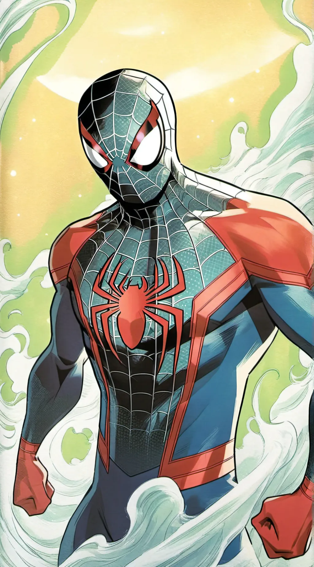 ai character: spider-man background