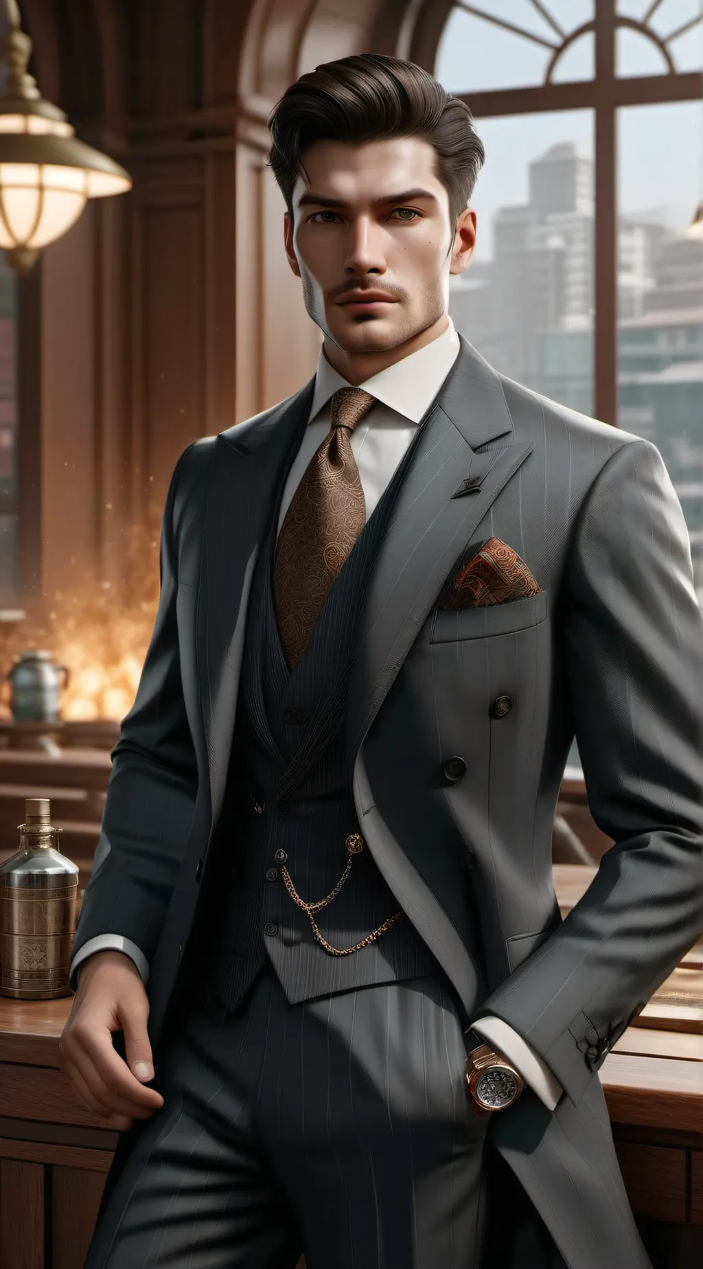 ai character: Gustavo  background