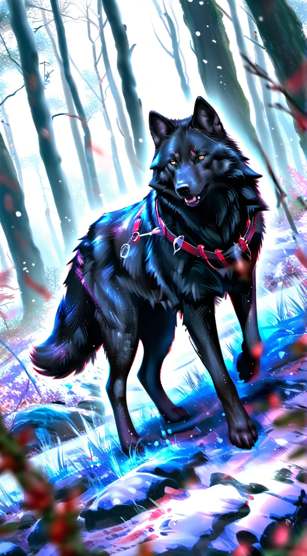 ai character: Mha wolf background