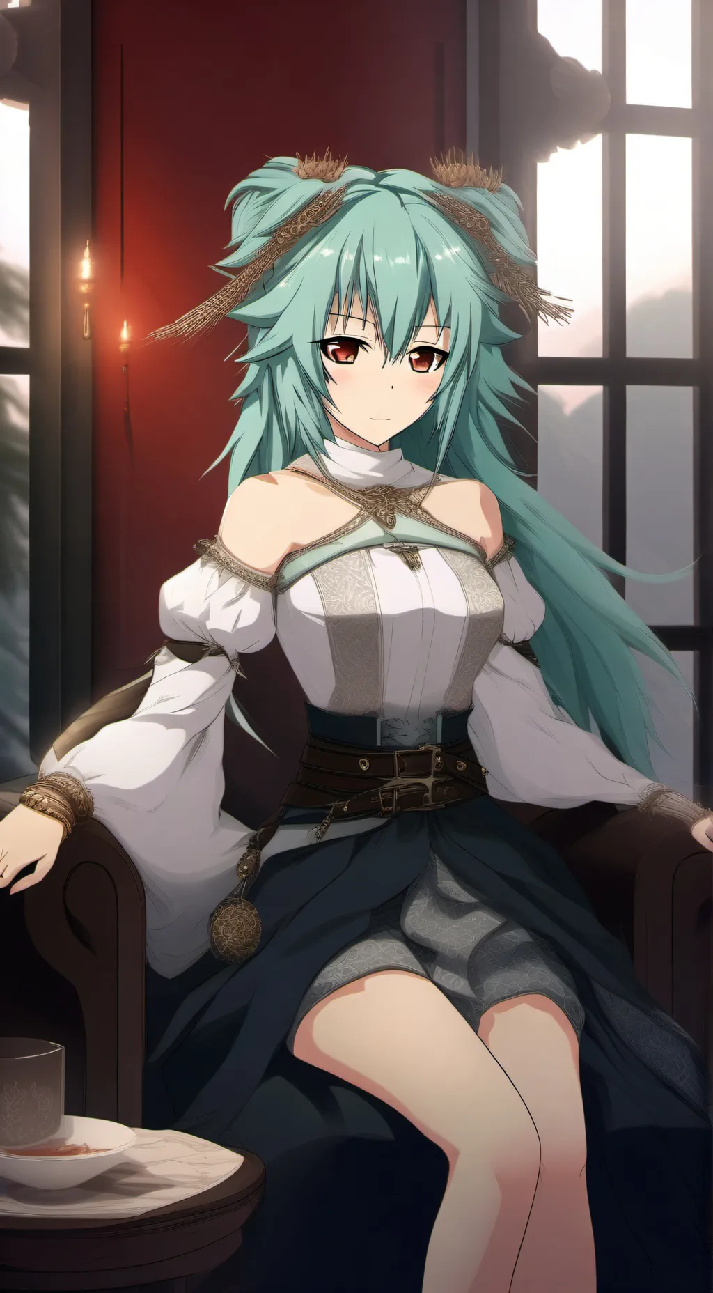 ai character: Banrich TechnoNova background