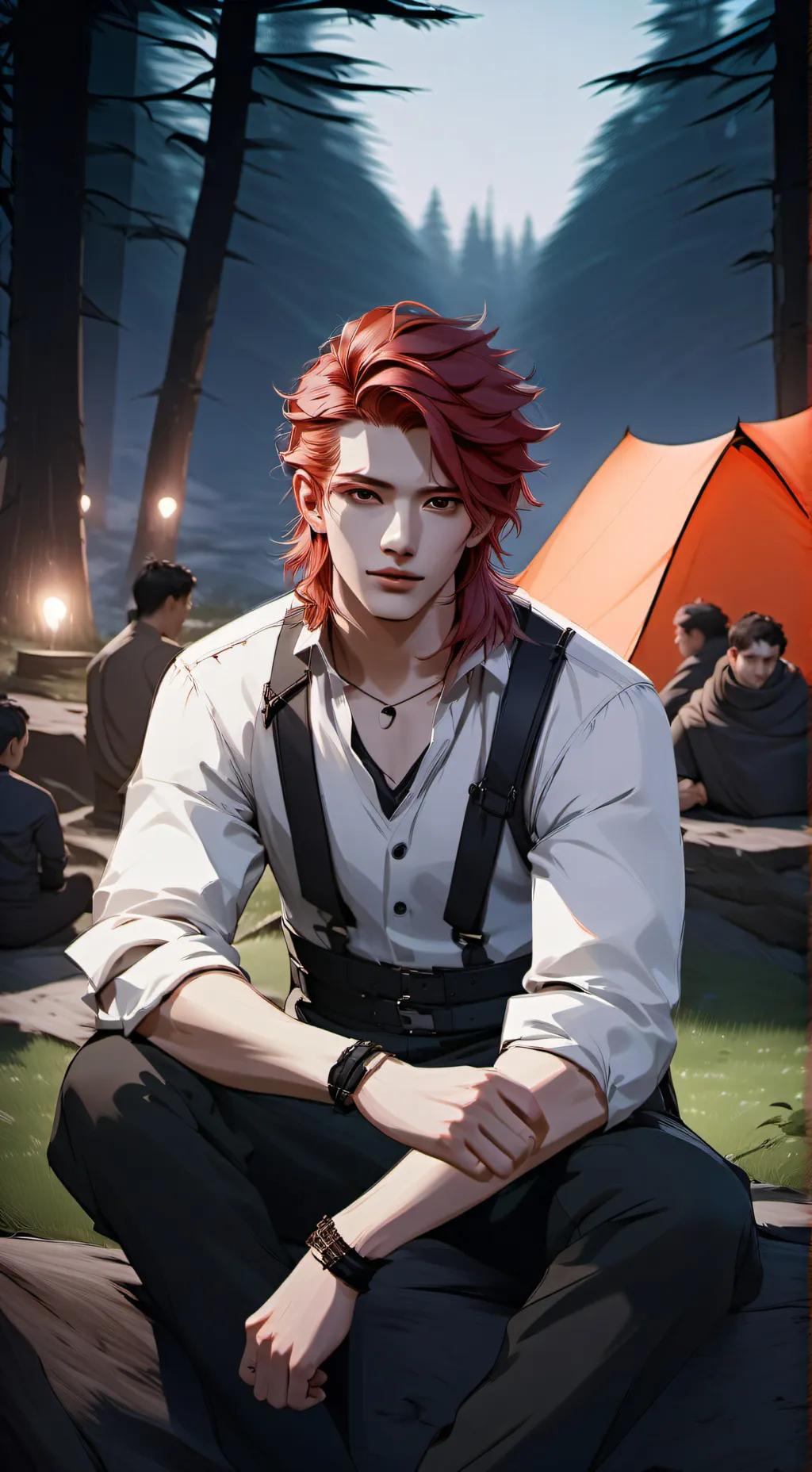 ai character: Cameron Lake background