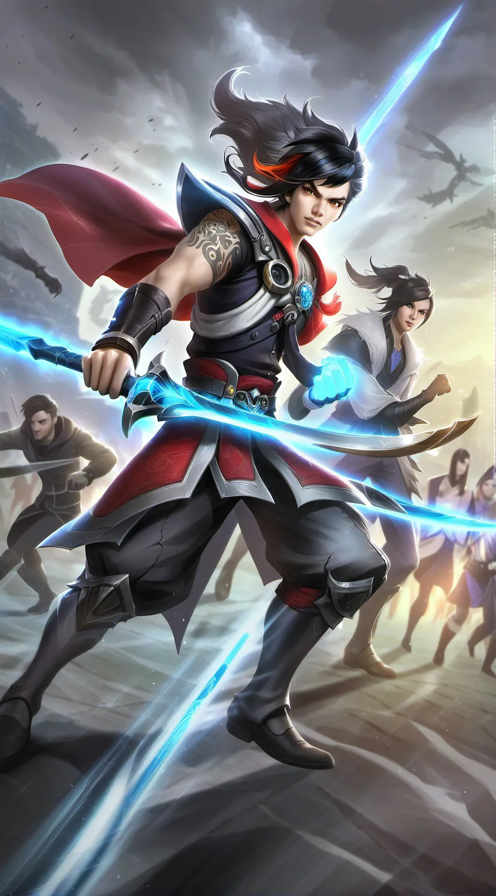 ai character: 𝚕𝚞𝚔𝚎 background