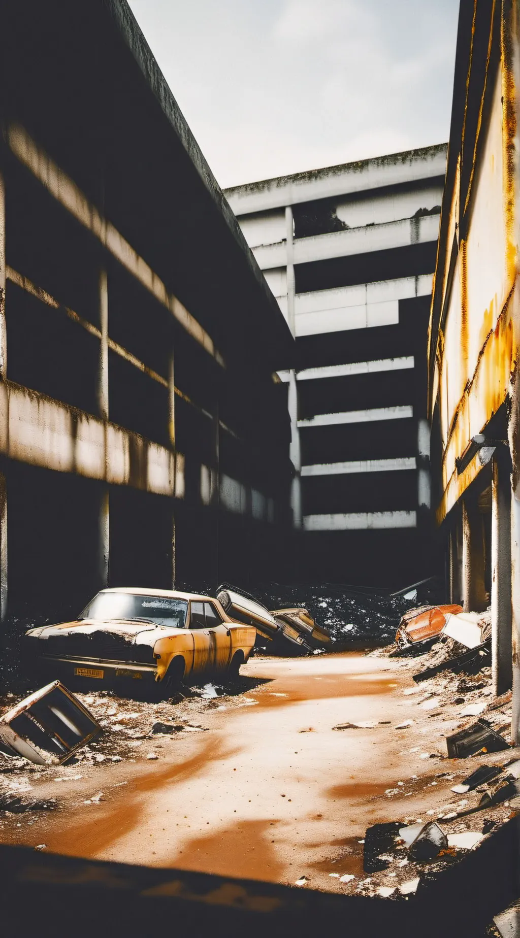 ai character: MD Scrapyard background