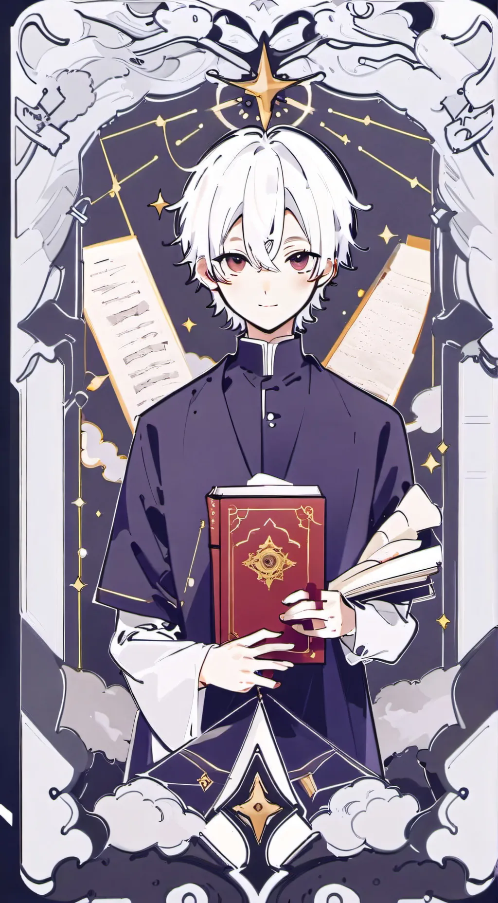 ai character: generative AI background