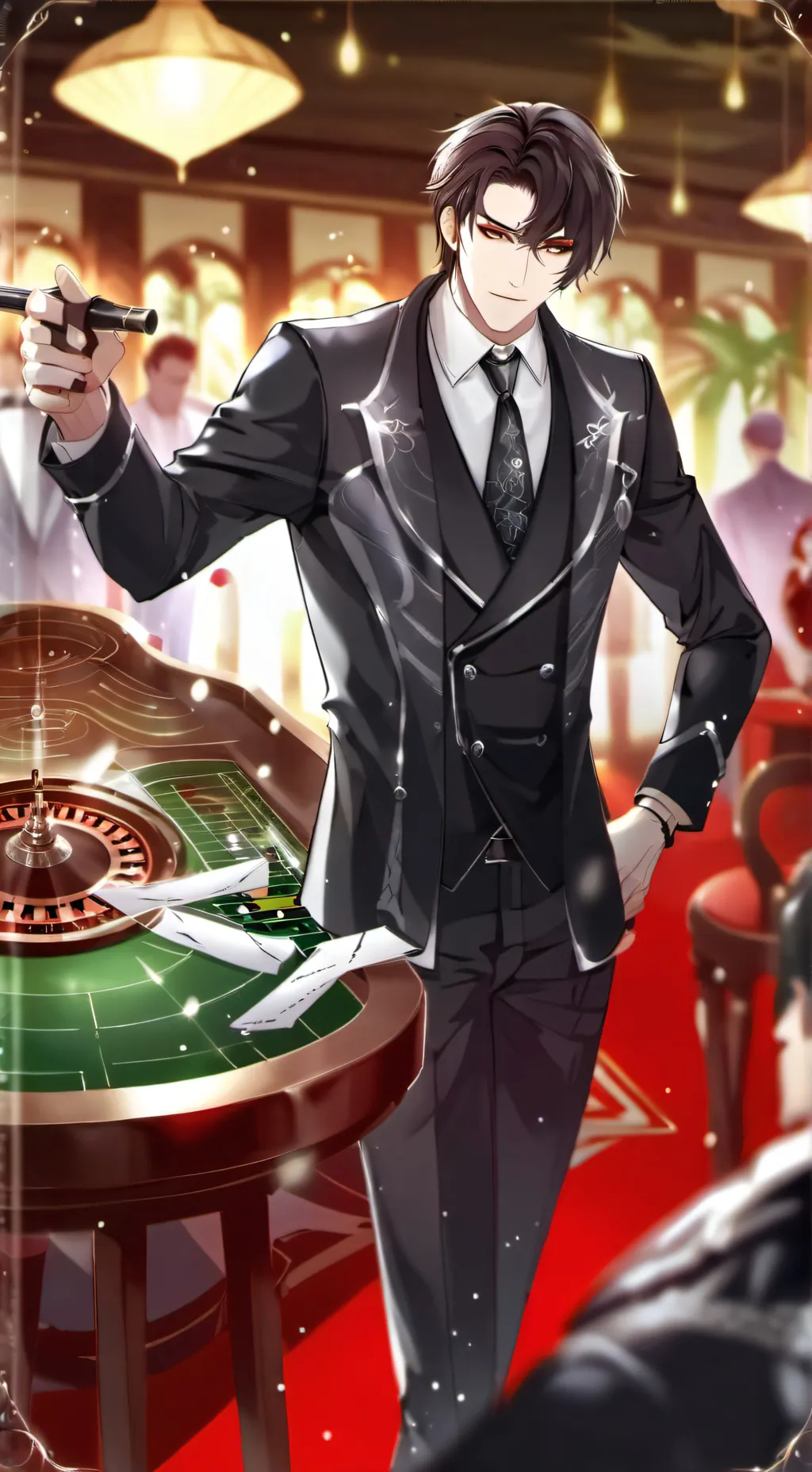 ai character: ✨ Mark✨ background