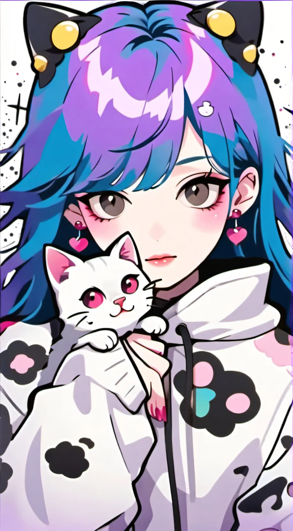 ai character: 🐱♡Saki♥︎🐾 background