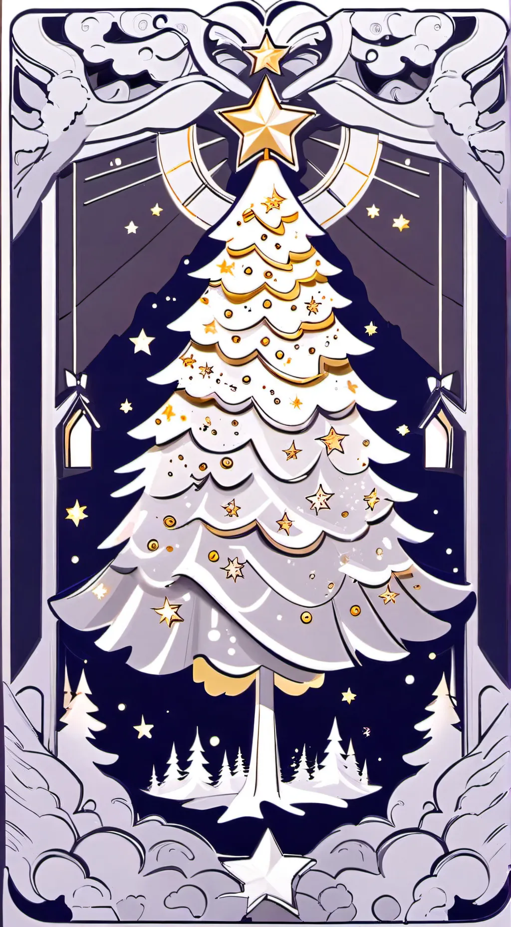 ai character: Skibidi Christmas background