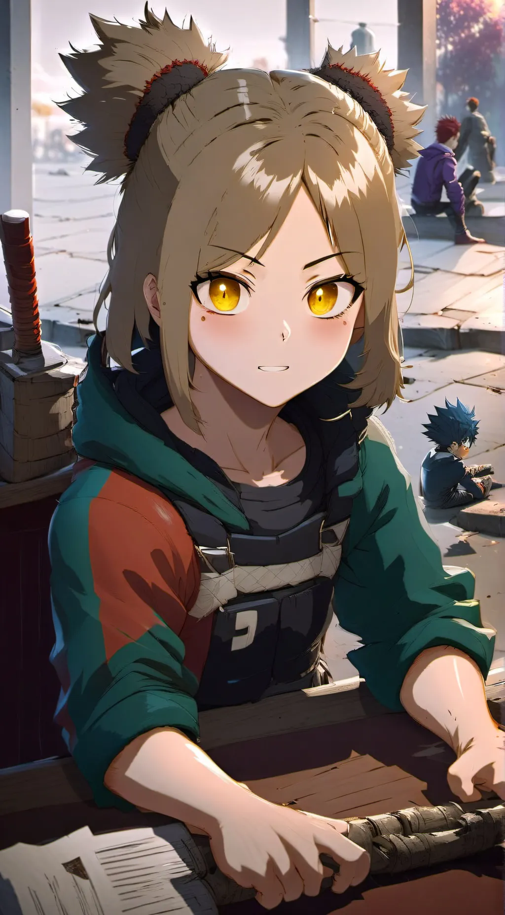 ai character: MHA kidnapped background