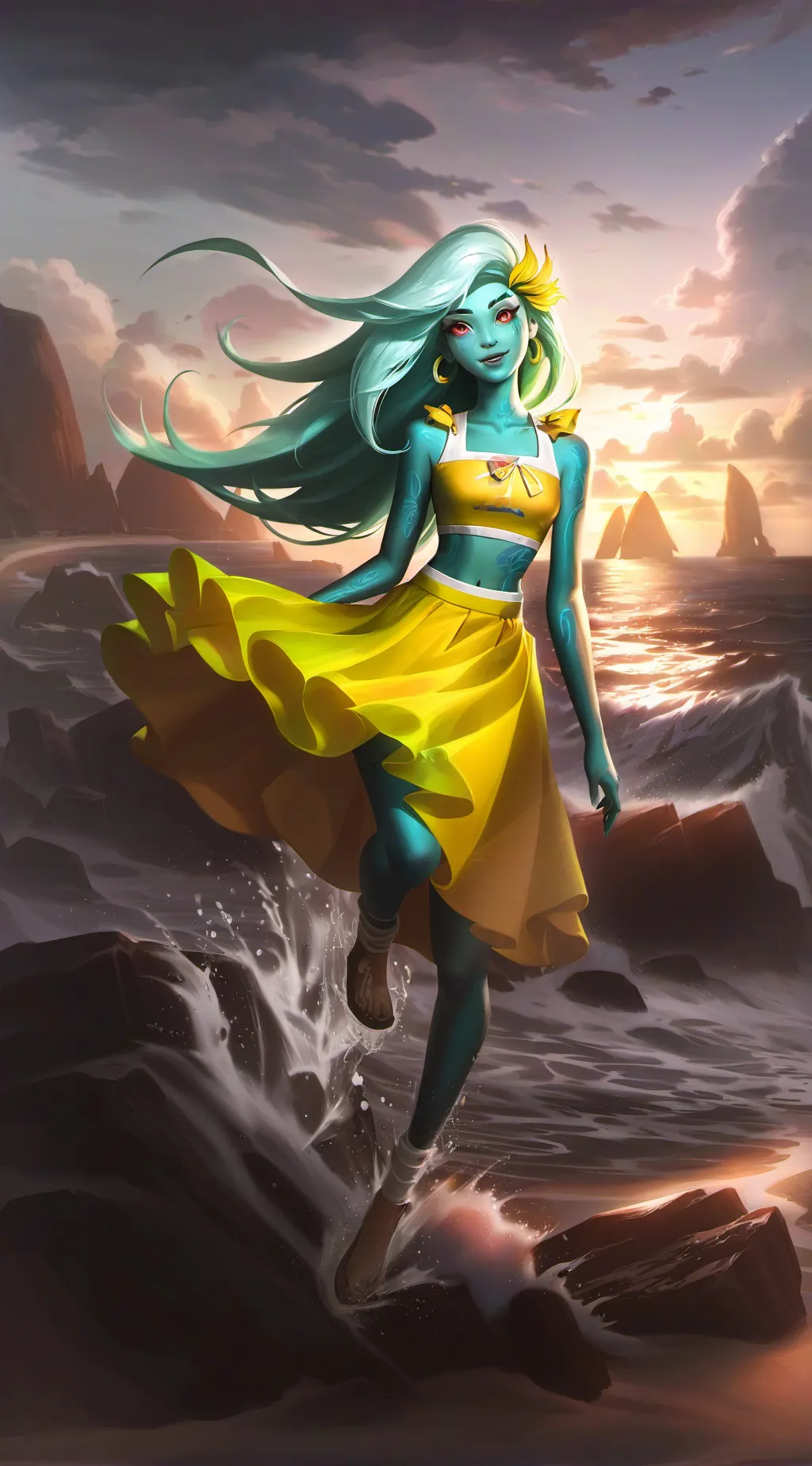 ai character: Lemon  background