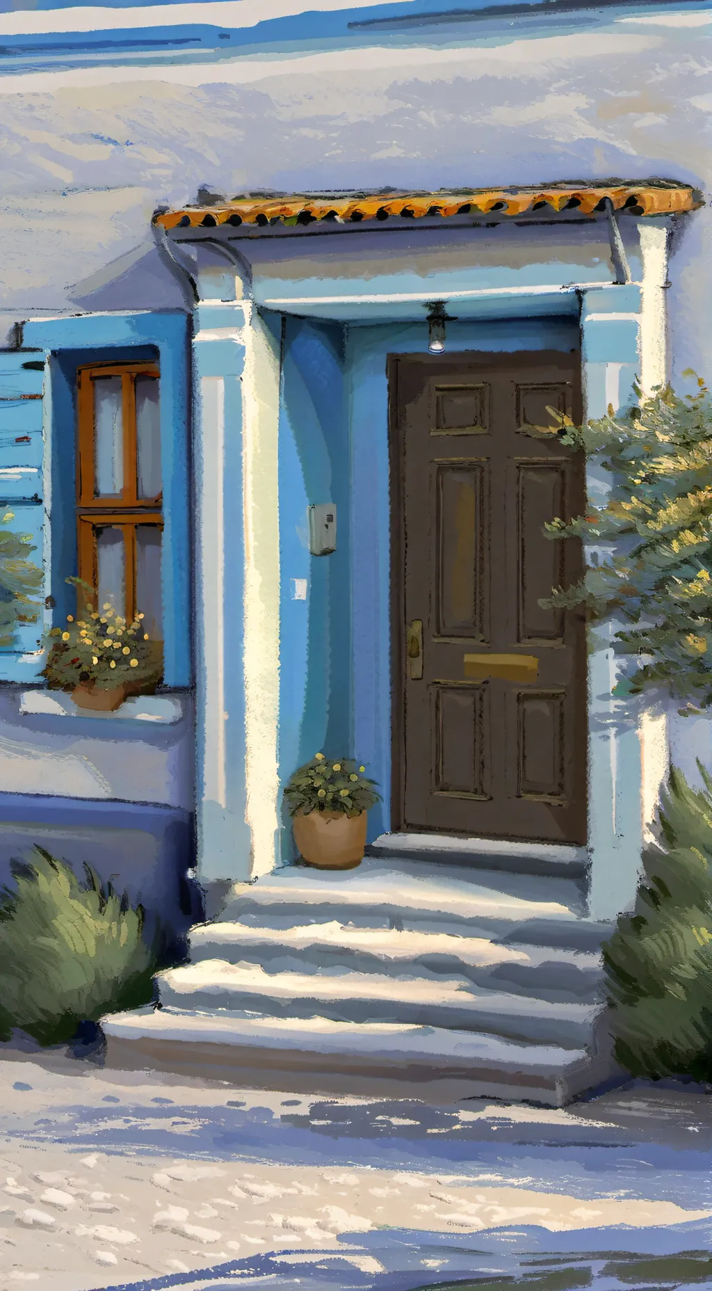 ai character: Door background