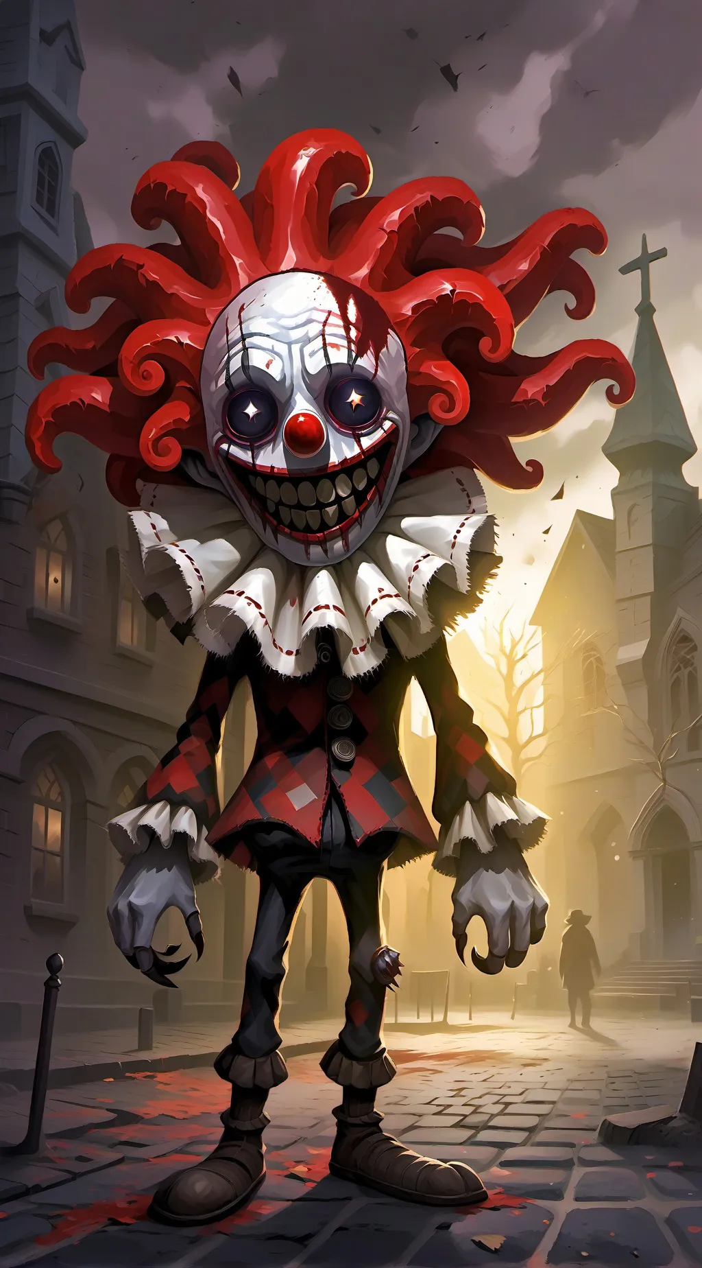 ai character: Pennywise x George background