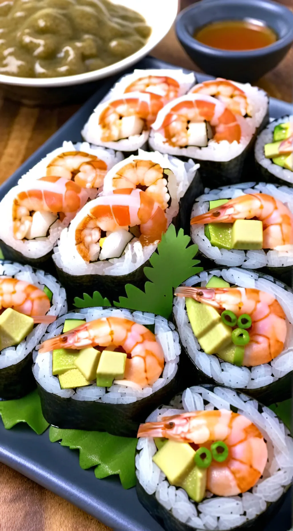 ai character: Shrimpo...? background