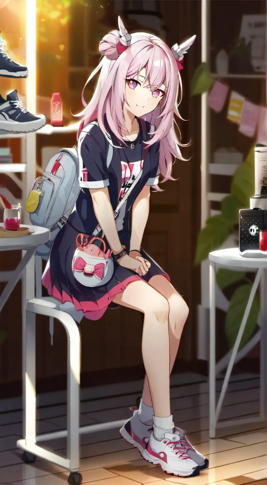 ai character: sakura background