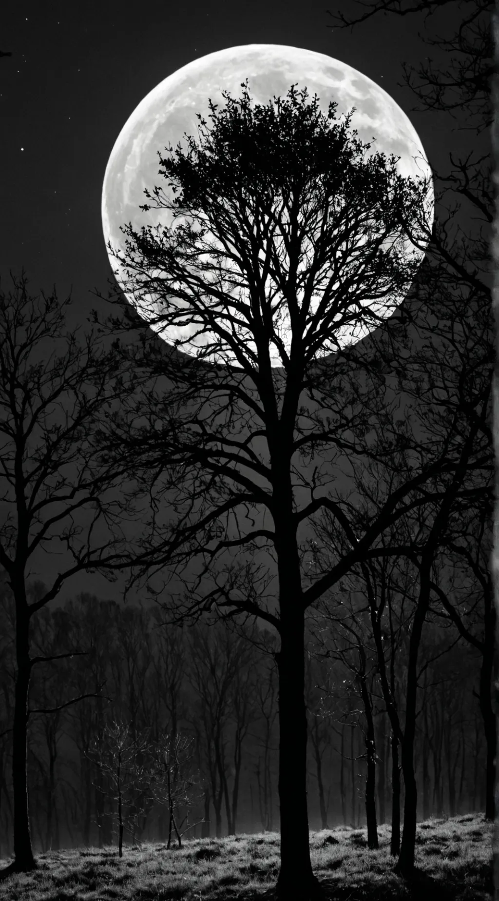 ai character: Spooky Forest background