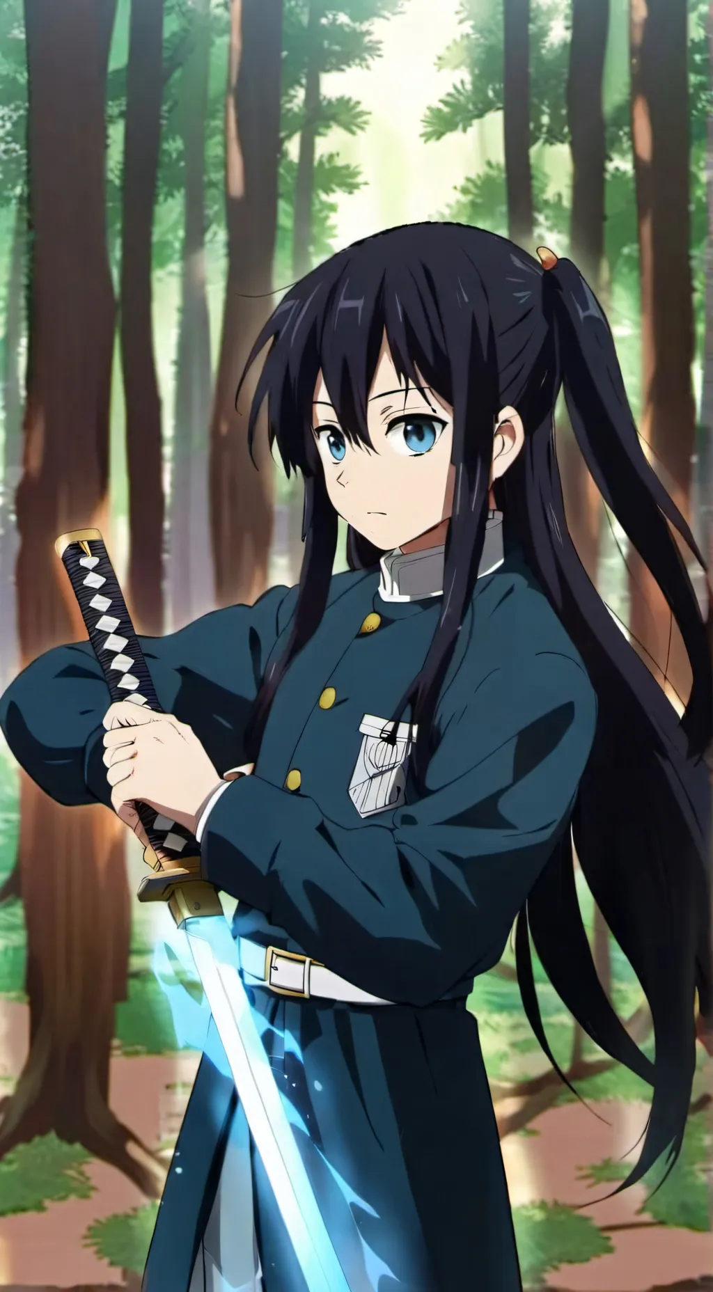 ai character: misty muichiro  background