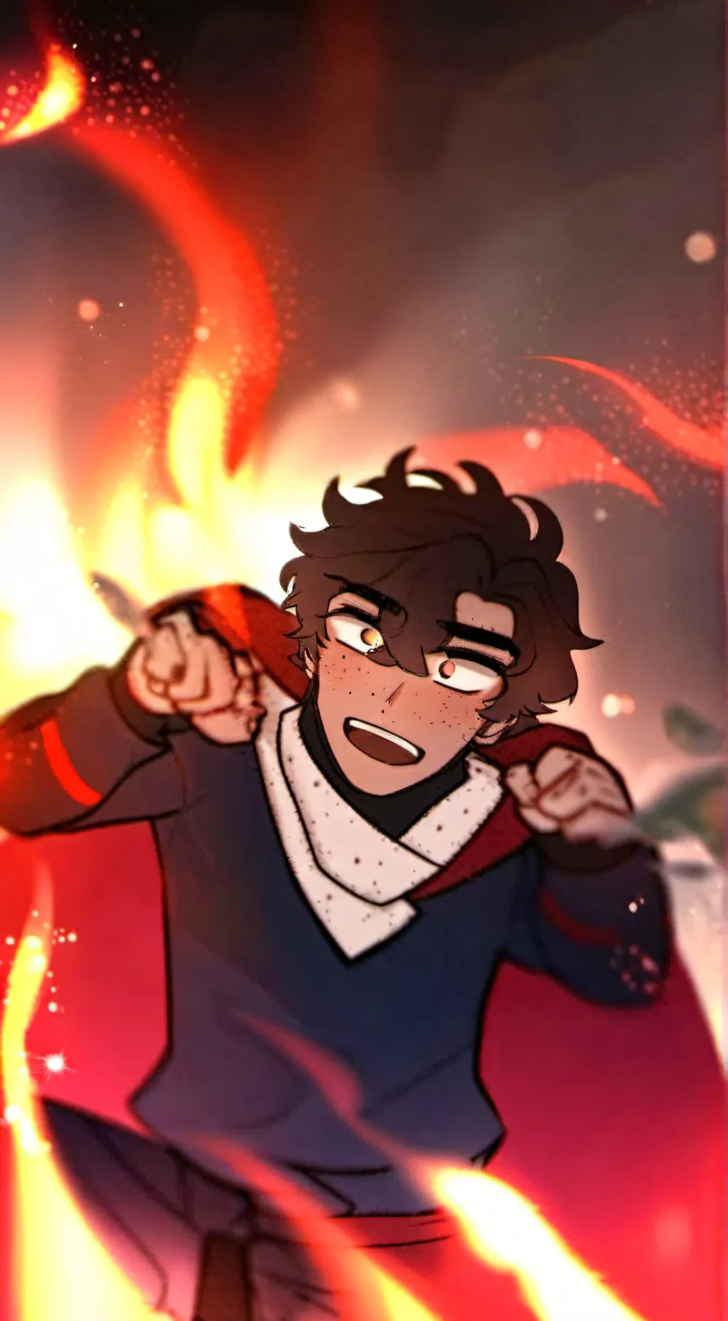 ai character: MHA/Tokoyami bro  background