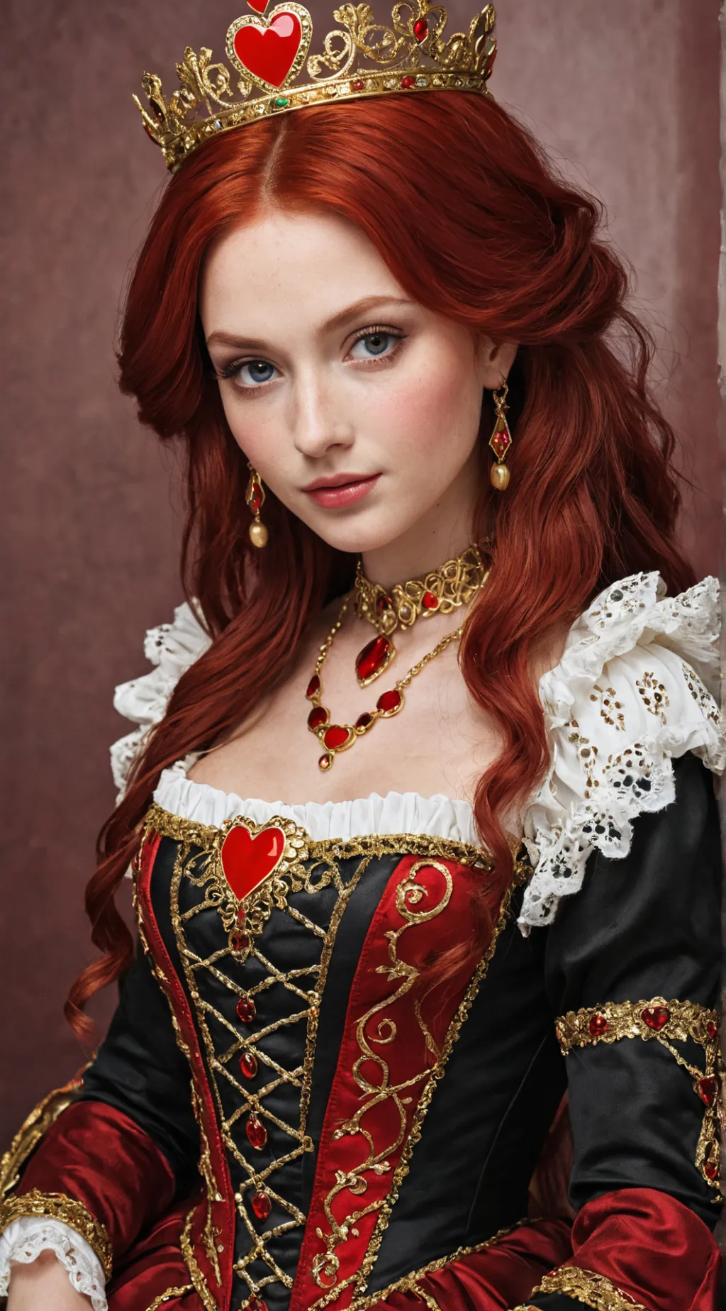 ai character: red background