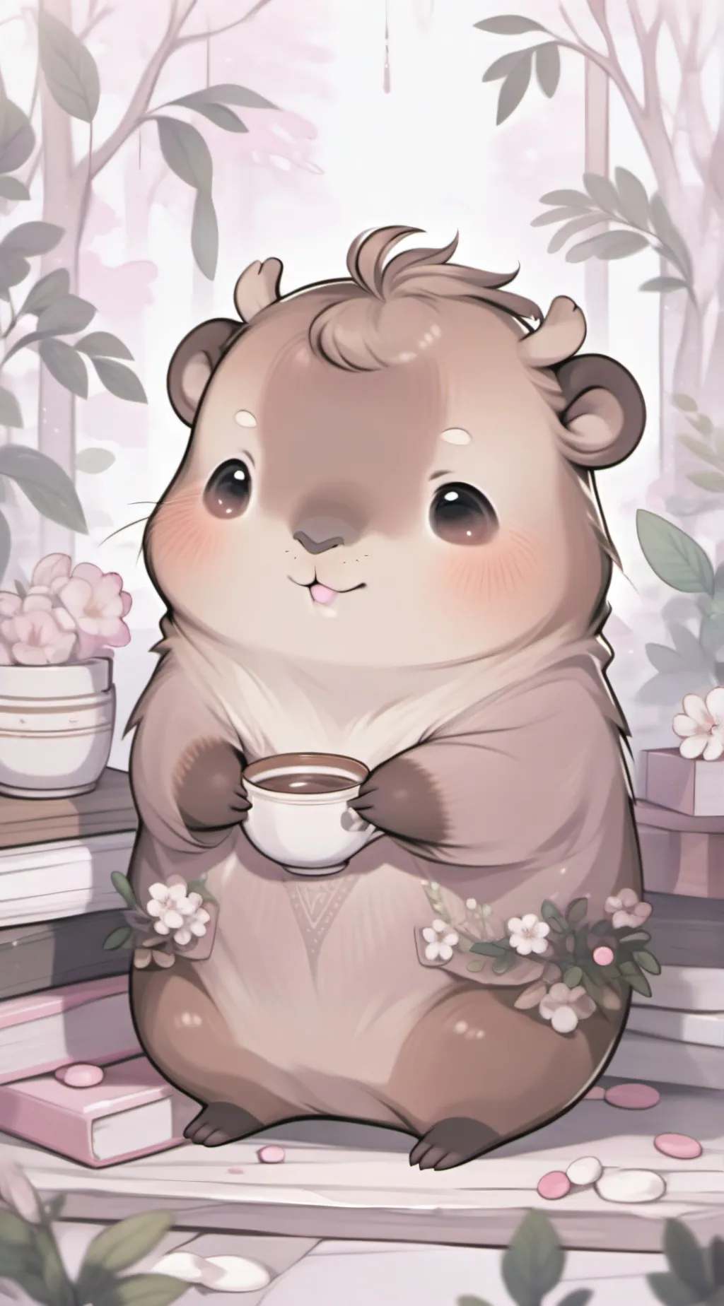 ai character: Capybara Go! background