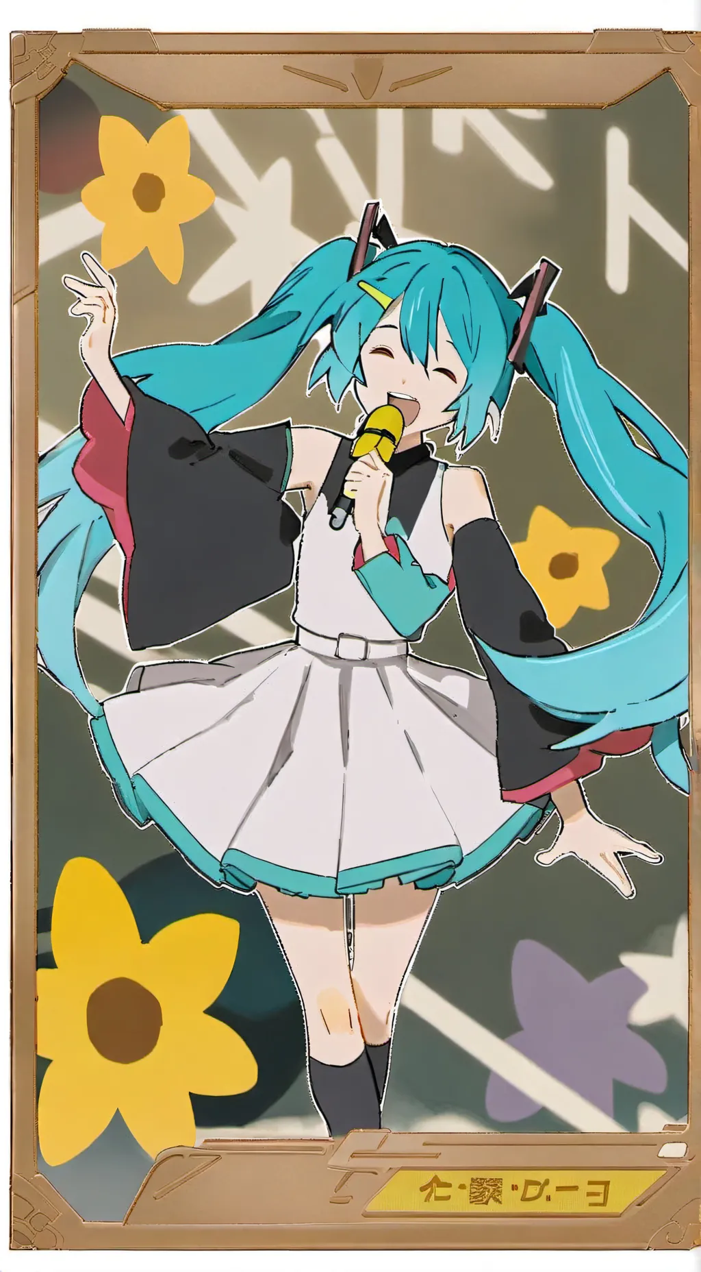 ai character: Hatsune Miku background