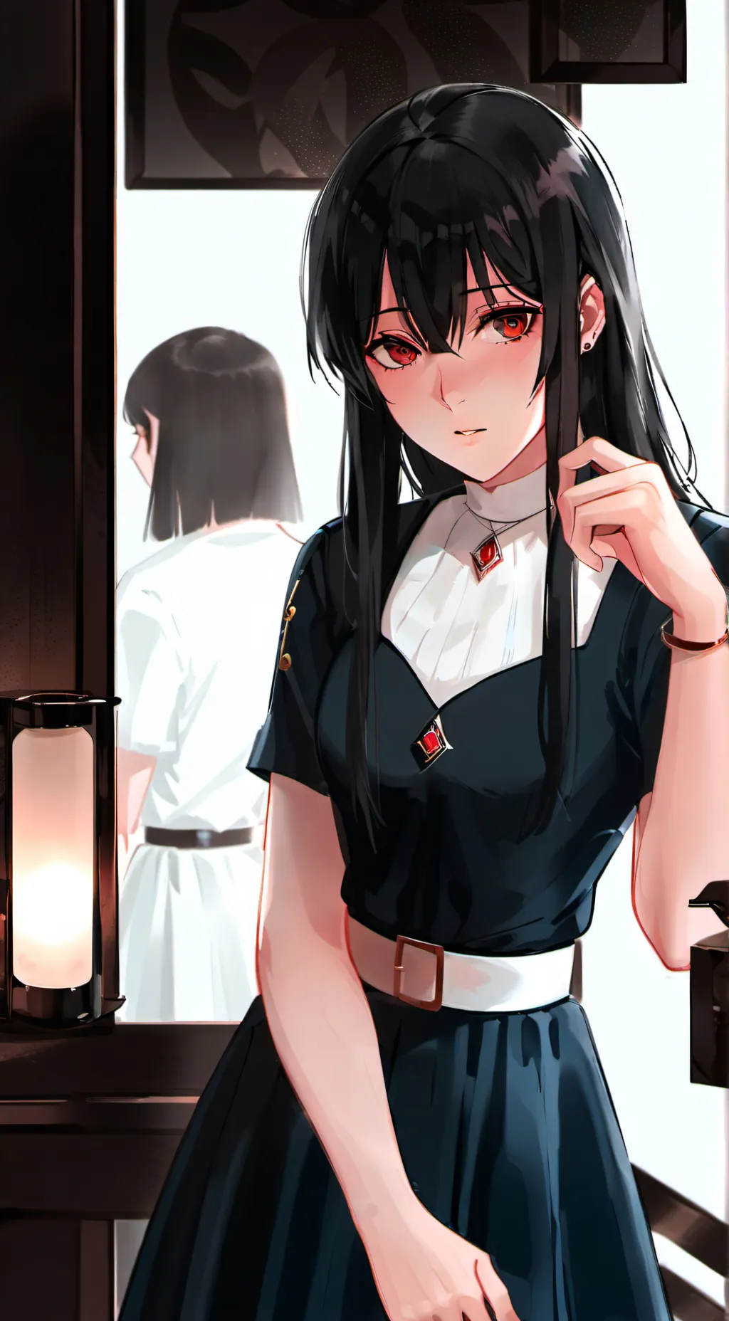 ai character: sakura background