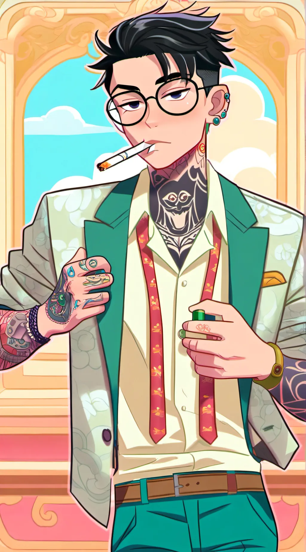 ai character: -~Santiago~- background