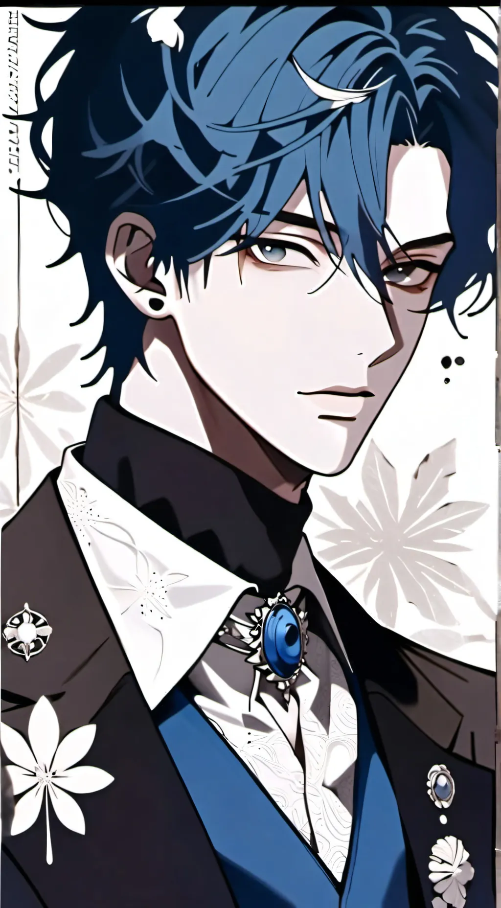 ai character: Gray background