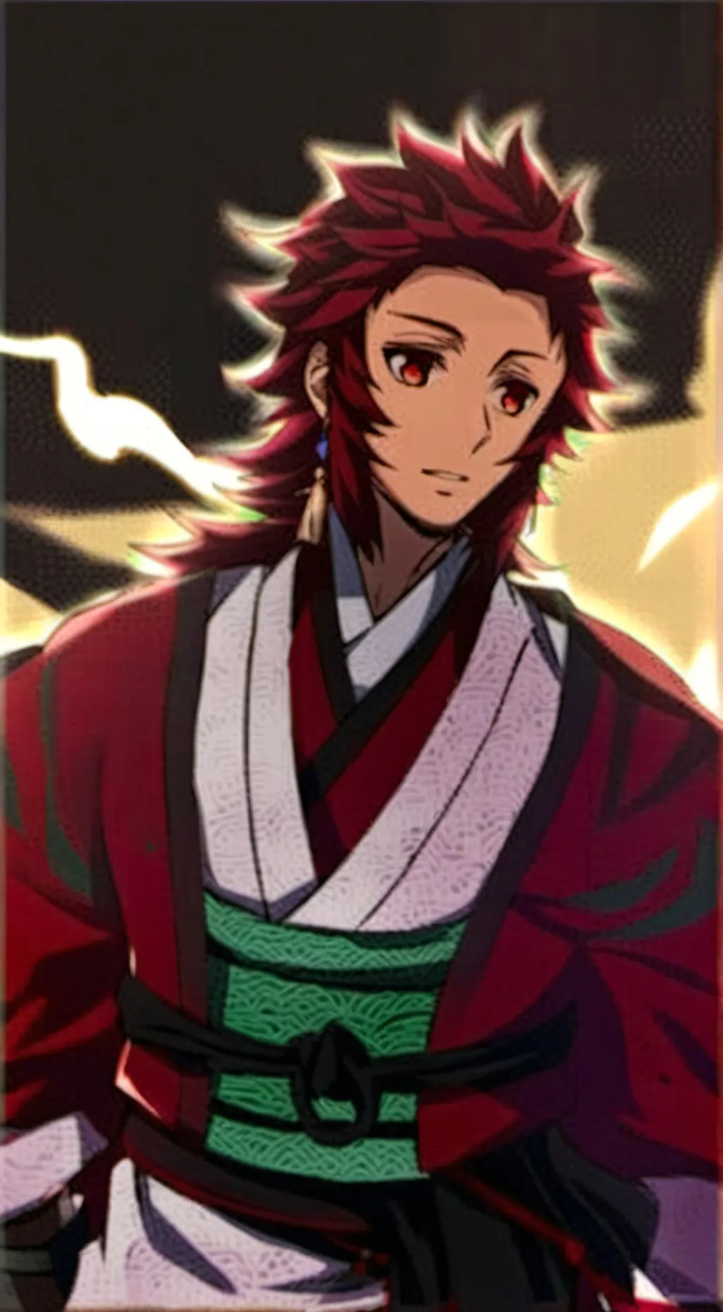 ai character: Tanjiromixrengoku background