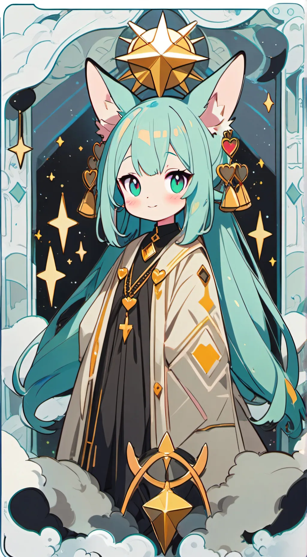 ai character: Mint background