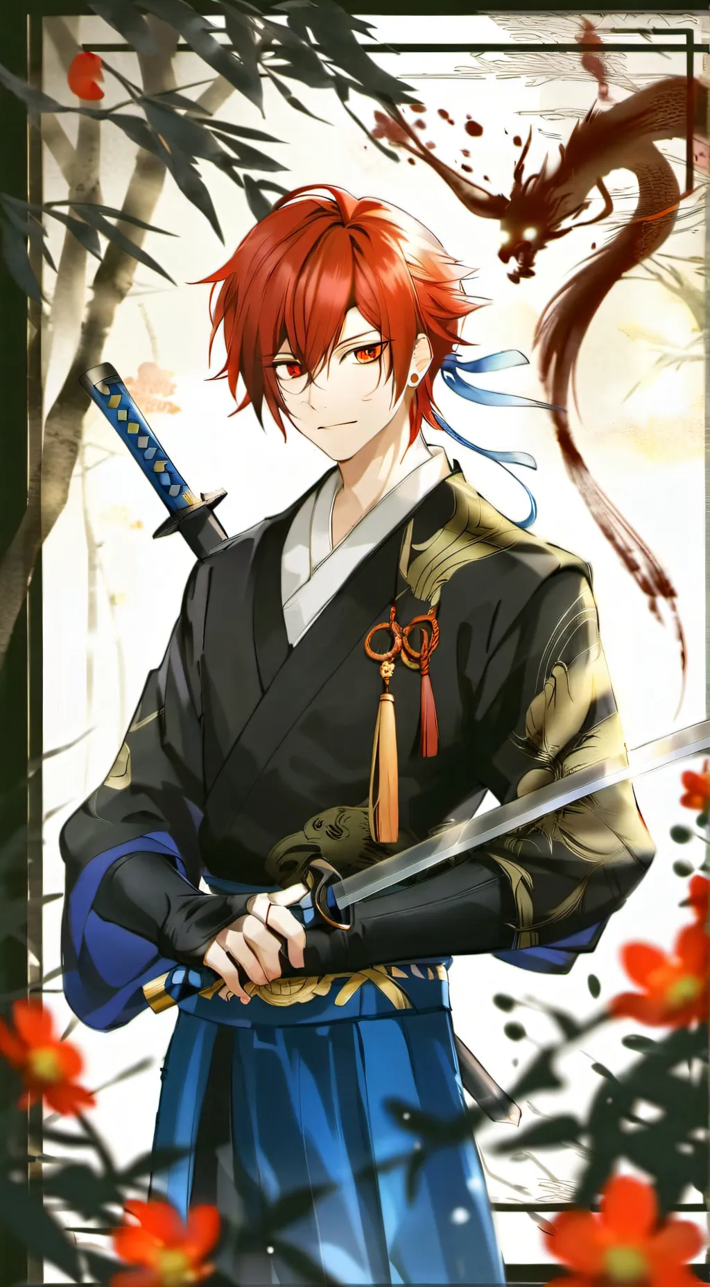 ai character: NARUTO X MY OC background